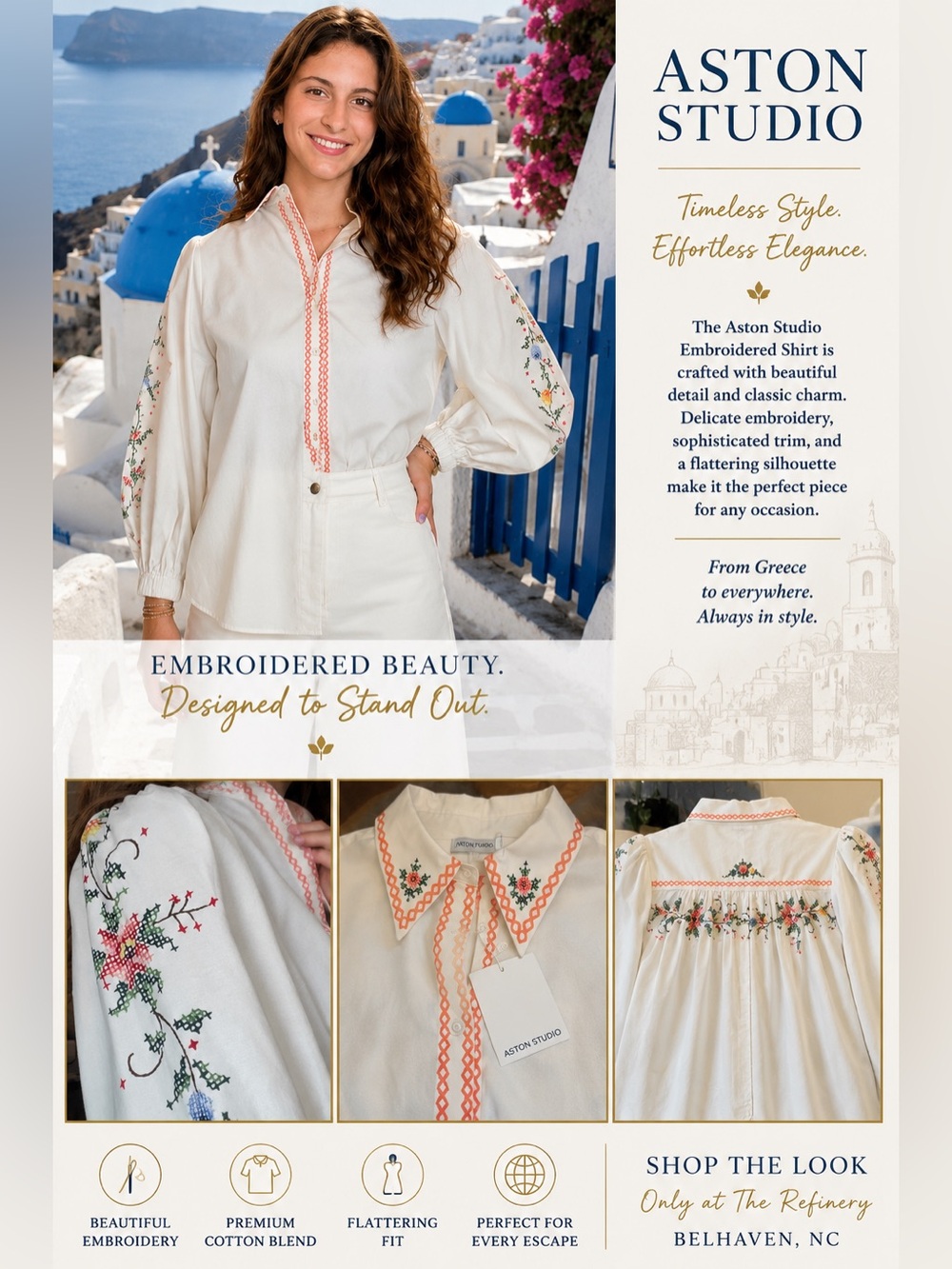 Aston Studio Maggie Blouse whisper florale US 8 NWT $370